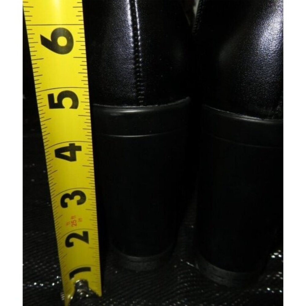 Dolls Kill Black and White Heeled Boots - Picture 6 of 15